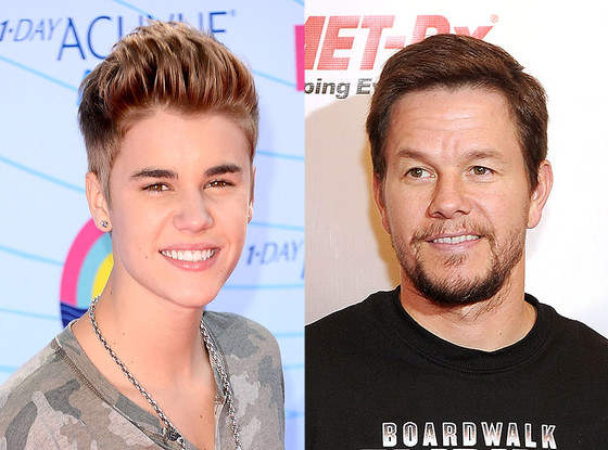 Justin Bieber, Mark Wahlberg Justin Bieber, Mark Wahlberg